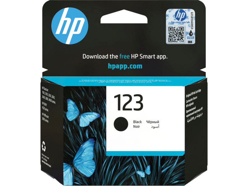 HP 123 Black ink cartridge