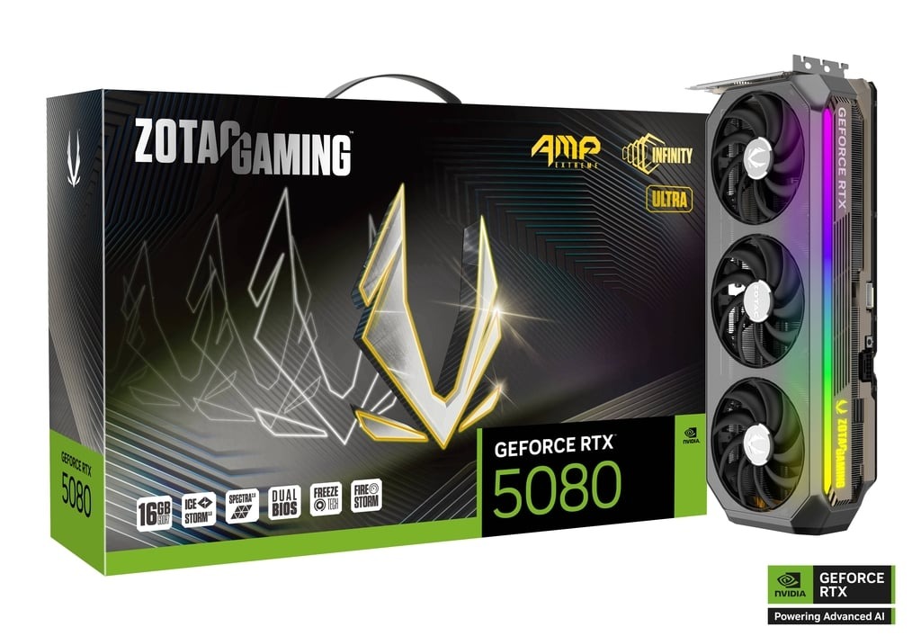 ZOTAC GAMING GeForce RTX 5080 AMP Extreme INFINITY ULTRA