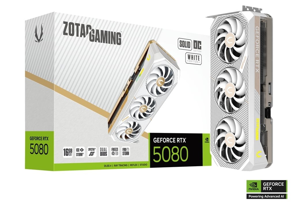 ZOTAC GAMING GeForce RTX 5080 SOLID OC White Edition