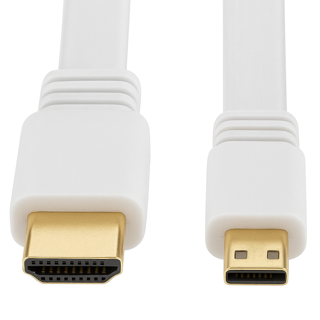 D-LINK HDMI TO MICRO HDMI 1.8 METER FLAT CABLE - WHITE