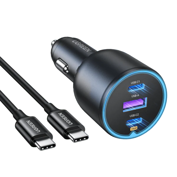 UGREEN 130W 3-Port Fast Car Charger - EC705