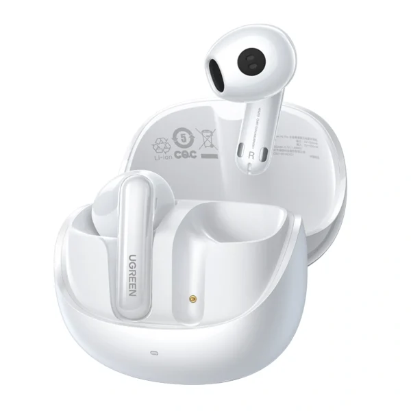 UGREEN HiTune H6 Pro Hybrid Active Noise-Cancelling Earbuds - White - WS203
