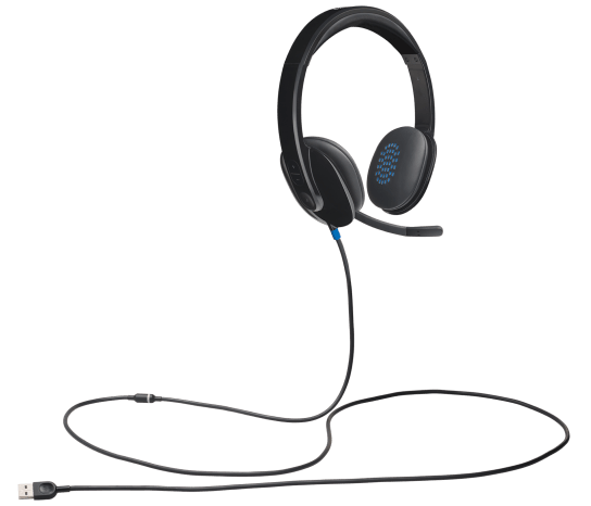 Logitech H540 USB-A Headset with Noise Cancelling Mic - Black - 981-000480