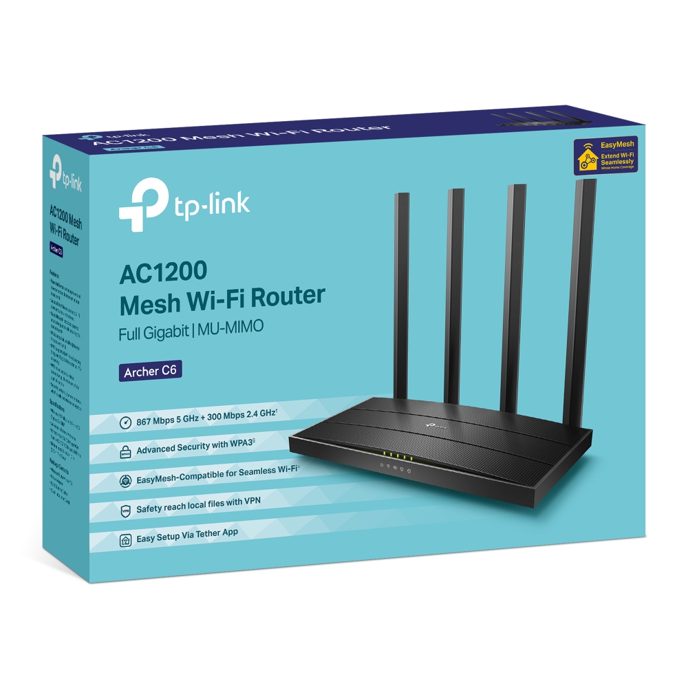 TP-Link AC1200 Wireless MU-MIMO Gigabit Router