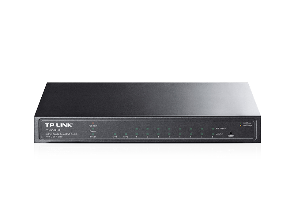 TP-Link 8-Port Gigabit Smart PoE+ Switch with 2 SFP Slots