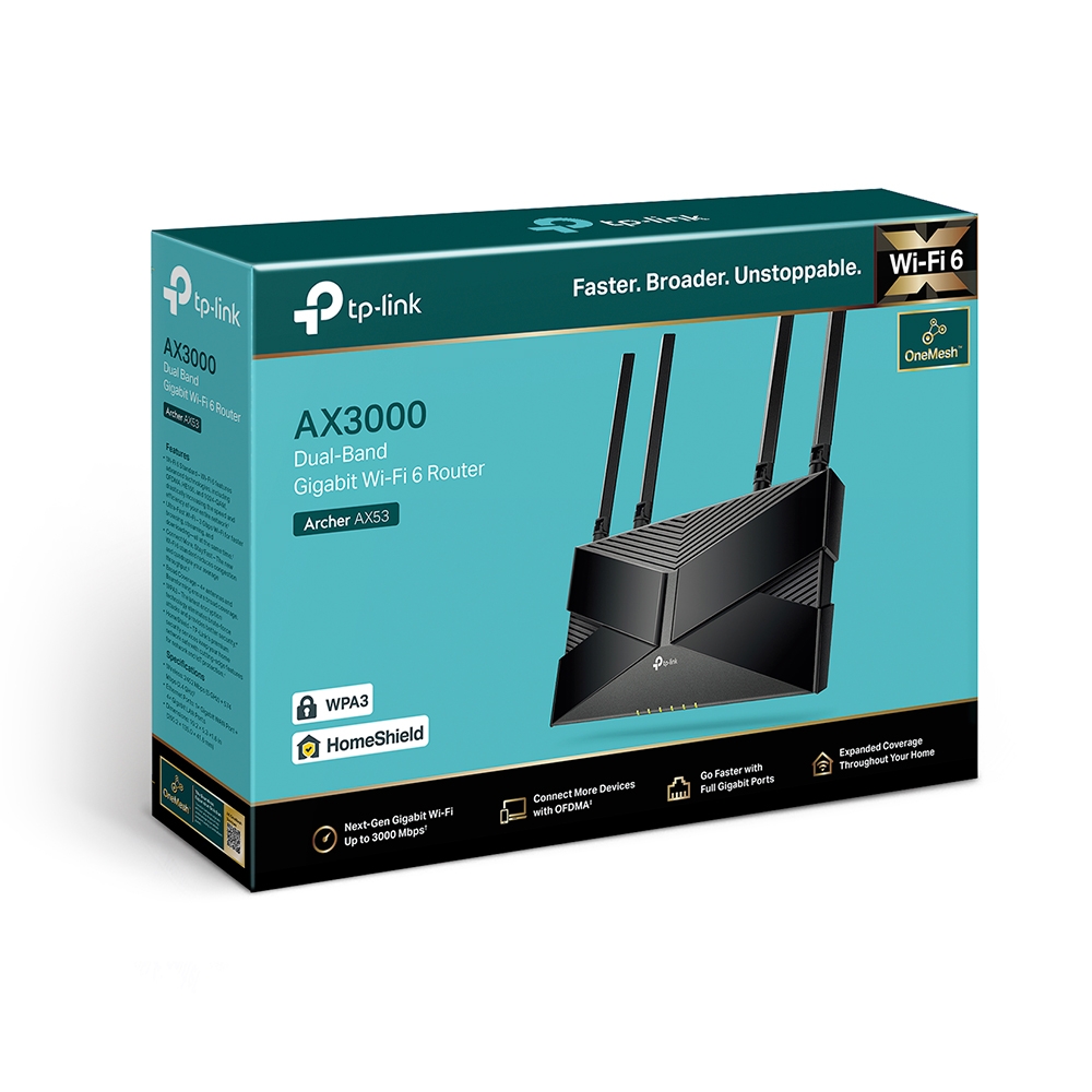 TP-Link AX3000 Wireless Dual Band Gigabit Wi-Fi 6 Rounter