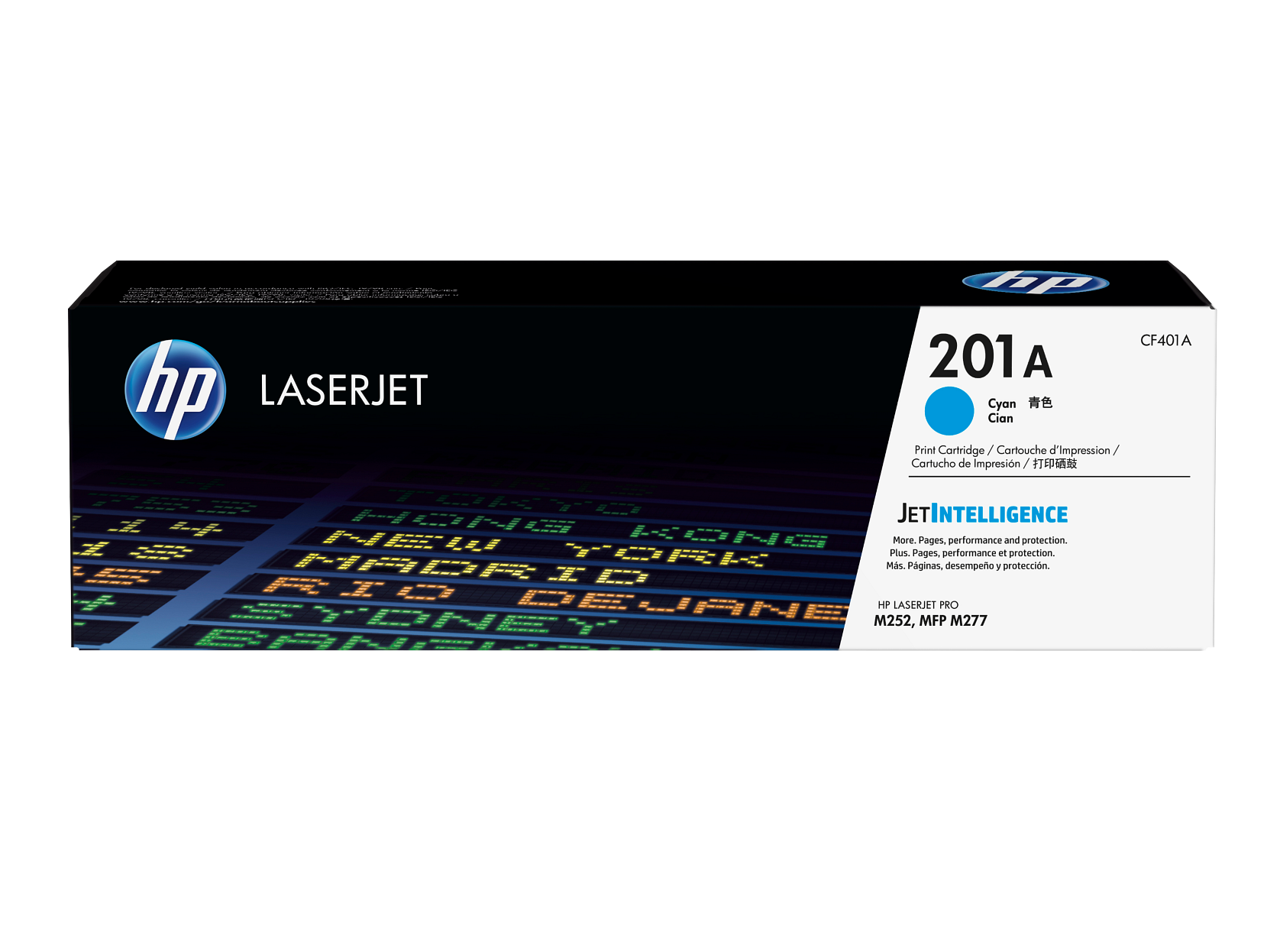 HP 201A Cyan Original LaserJet Toner Cartridge - CF401A