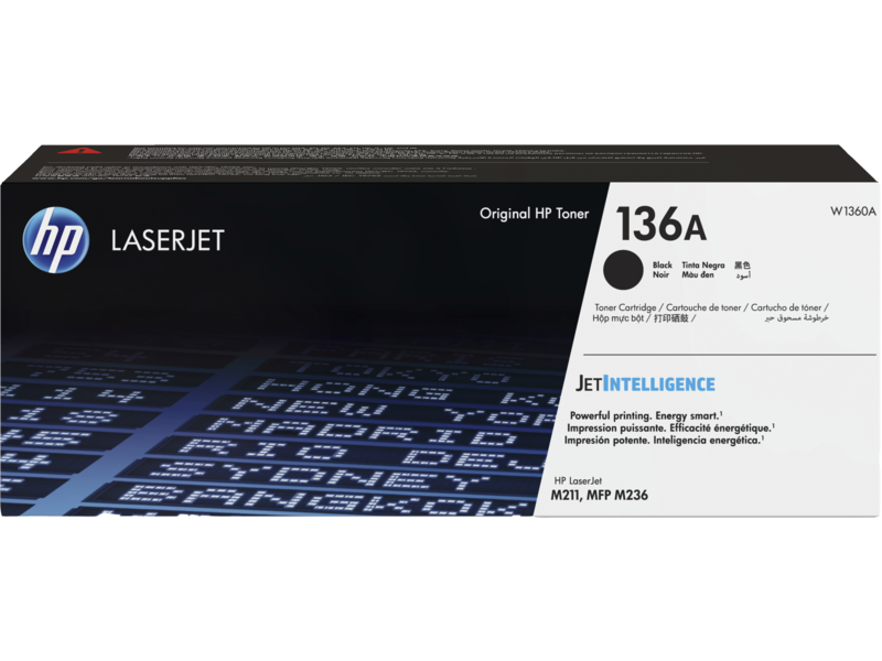 HP 136A Black Original LaserJet Toner Cartridge - W1360A