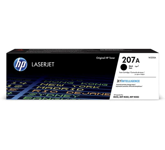 HP 207A Black Original LaserJet Toner Cartridge - W2210A