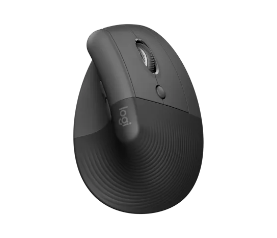 Logitech Lift Vertical Ergonomic Wireless and Bluetooth Mouse - Graphite - 910-006473