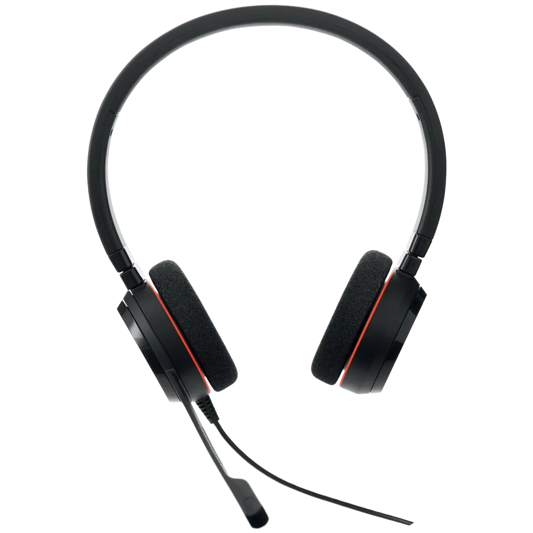 Jabra Evolve 20 USB-C Wired Stereo Headset with noise‑canceling mic, Microsoft Teams Certified, With USB-C/A Adapter- 4999-823-169