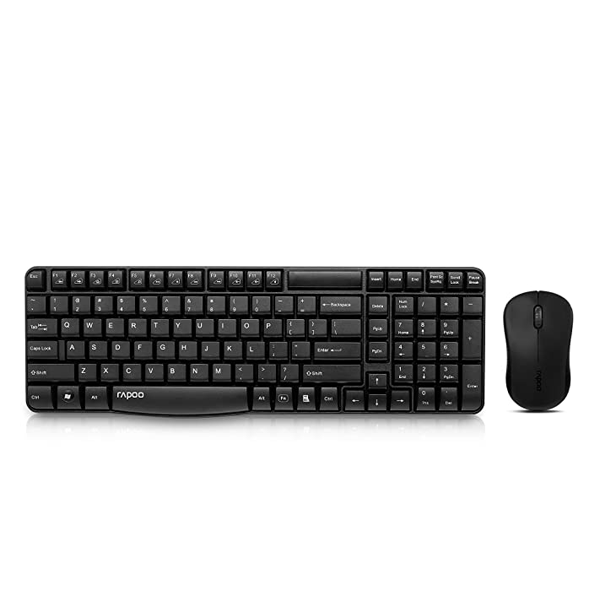 Rapoo Wireless Keyboard & Mouse X1810 - Black
