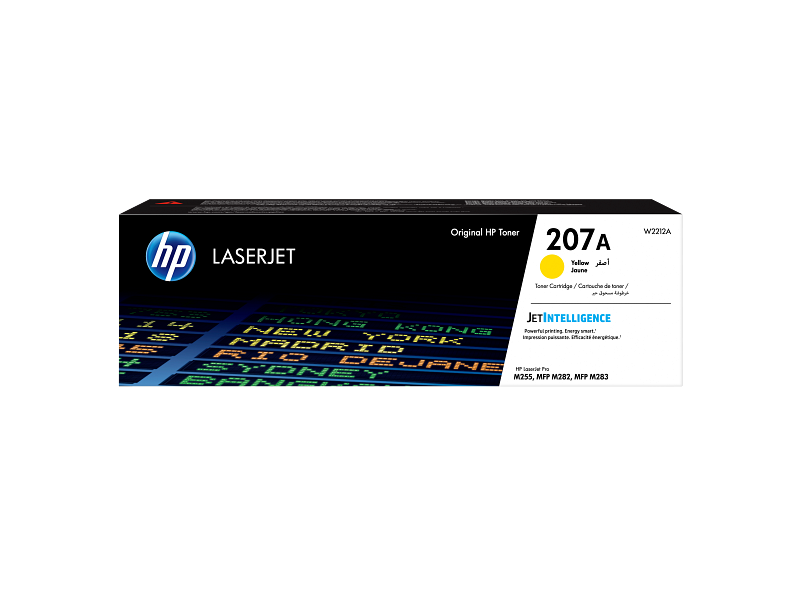 HP 207A Yellow Original LaserJet Toner Cartridge - W2212A