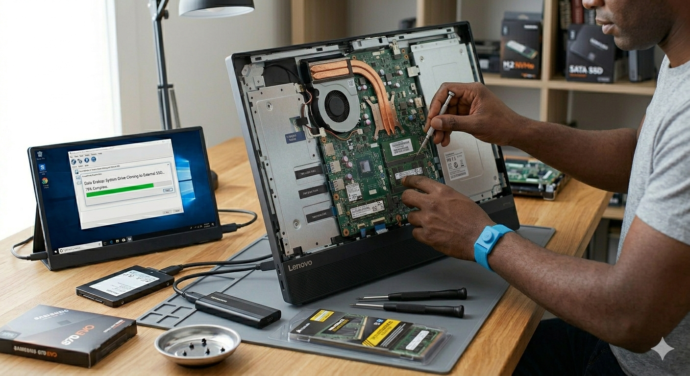 Hardware Upgrade with Clone /Data backup : All in One